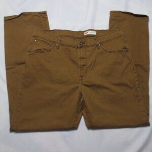 WRANGLER mens JEANS denim TAN brown STRAIGHT work COWBOY SIZE 35X30